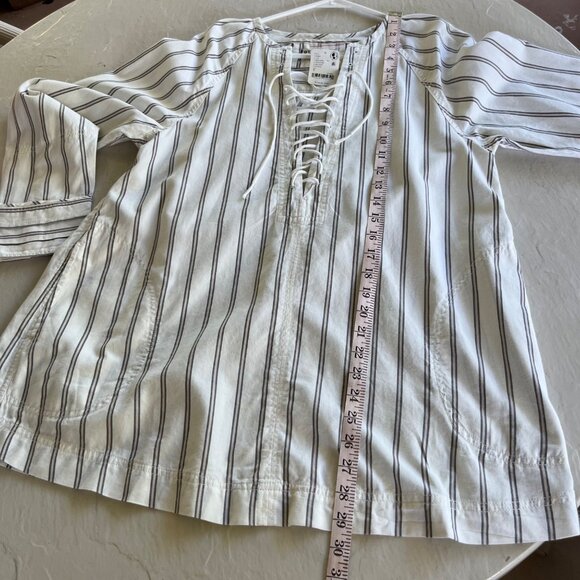 NWT We The Free People Lisbon Tunic 100% Cotton Striped Top Size S - Picture 11 of 12